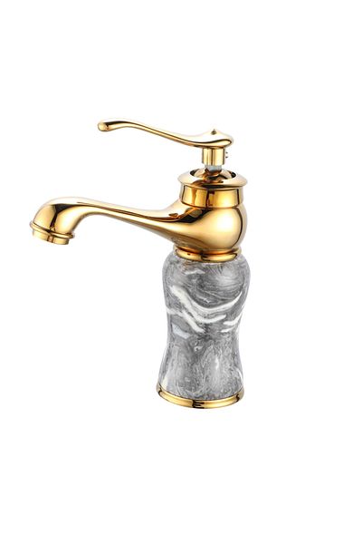 Boheme fleko Gold Marble Pattern Sink Faucet