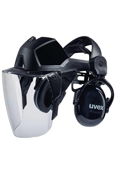 Uvex 9790212 Pheos FaceGuard PC Visor GHS Yüz Koruma ve Kulak Koruması ile