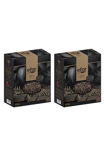 Efor Opa Ceylon Tea - 400 Gram Set of 2 Ziplock Package Ceylon Bulk Tea