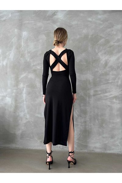 BE CHİC ROCHIE MAXI LUNGA ELEGANTĂ TESAT NIsipoasă, GÂT SPATE, CUREA CU SPATE