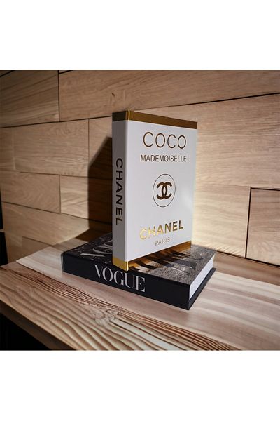 NARİBA Σετ διακοσμητικό κουτί βιβλίων Vogue & Chanel 2 τεμαχίων