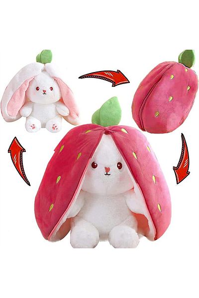 Canestar Special Gift for Lover Strawberry Rabbit Special Design - Both Strawberry and Rabbit with Zippered Structure