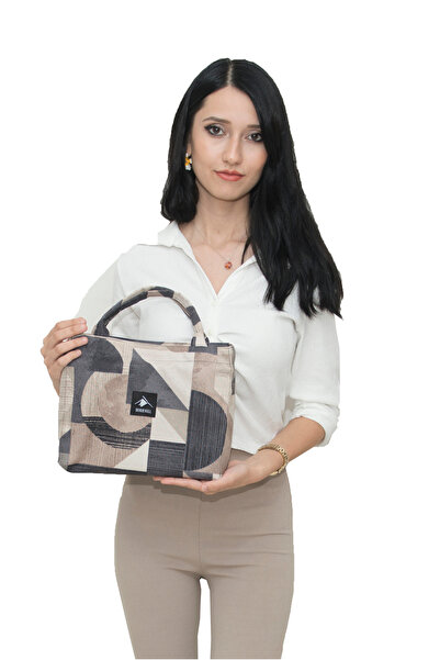 BONUS HILL Geometrik desenli el çantası