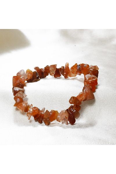 ILGIN DOĞAL TAŞ TAKI Red Agate Jewelled Bracelet - Stylish and Comfortable