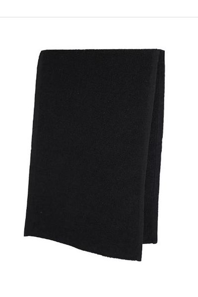 GOLDRİSE Black Sports Fitness Towel 30x85 Cm 100% Cotton