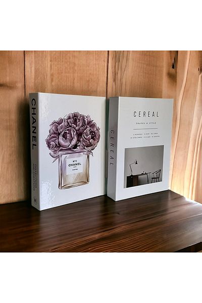 NARİBA Chanel no5 & Cereal Διακοσμητικό Σετ Βιβλιοθήκης 2 τεμαχίων