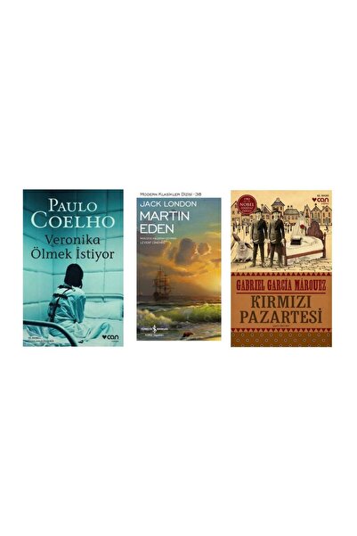 CAN Veronika Ölmek İstiyor Paulo Coelho Martin Eden Jack London Kırmızı Pazar...