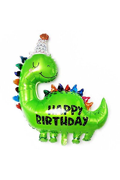 Partimarka بالون عيد ميلاد سعيد على شكل ديناصور