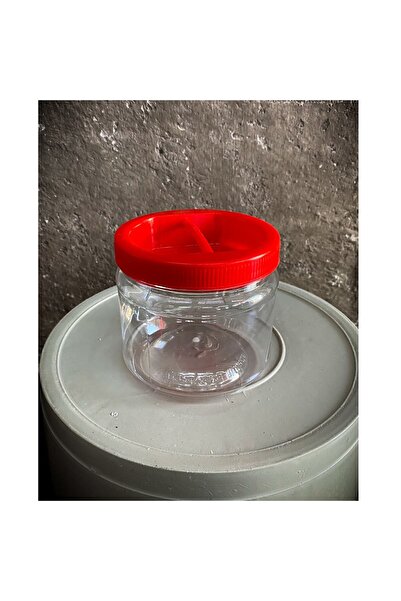 cansares Pickle Can 0.75 Liter Small Size Paste Sauce Storage Pet Can Plastic Transparent Pet Can Suitable for Food