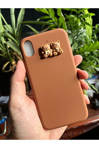 Tria Apple iPhone Xr Compatible Silicone Velvet Launch Cute Teddy Bear Phone ...
