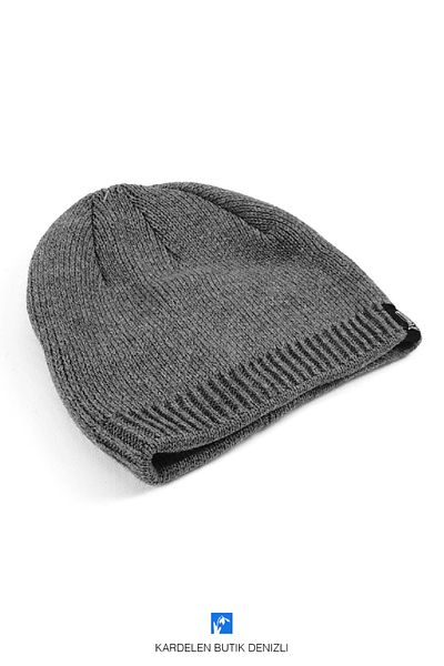 Kardelen Butik Denizli Comfortable and Warm, Plain and Patterned, Non-Foldable Cut-Off Beret (For Women and Men)