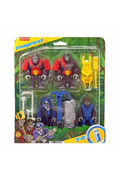 Imaginext Goril Komutan Maymun Ordusuna Karşı Aksiyon Figürü Seti Hml57