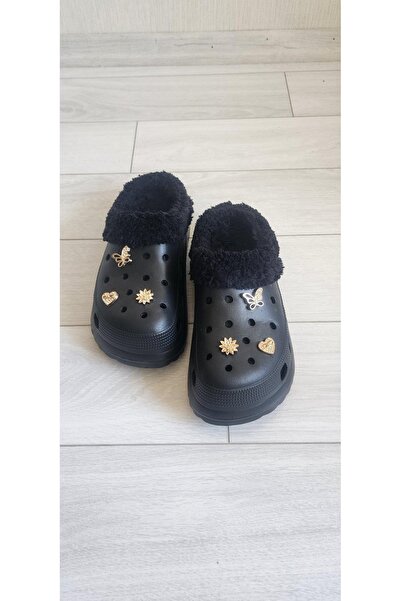 AkınalBella İçi Kürklü Taşlı Şık Doktor Hemşire Aşcı Terliği