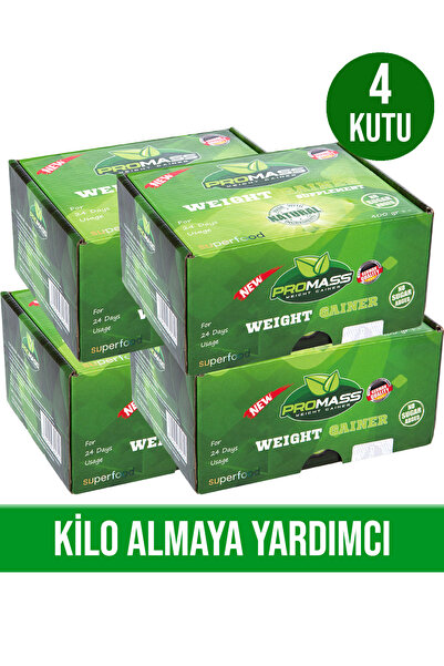 Promass Weight Gainer Kilo Almaya Yardımcı Gıda Takviyesi 4 Kutu ( 96 Günlük )