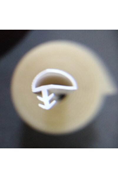 Lider Amerikan Panel Kapı Fitili Ahşap Kapı Contası 10 Metre Beyaz Renk Yandan Tırnaklı Çatı Tipi Fitili