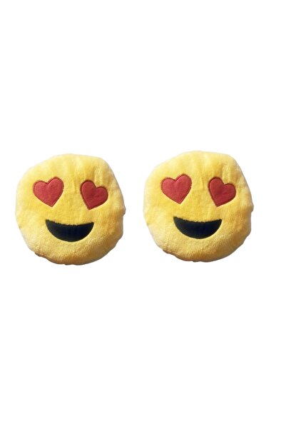 AUTOJOY BOYUN YASTIĞI EMOJI KARAKTER 2Lİ KALP GÖZ