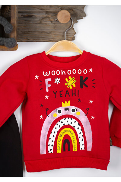 BAYAS GÖKKUŞAĞI 0-1-2-3-4 YAŞ Polarlı Kalın Kumaş Şardonlu Kışlık KIZ Bebek Çocuk Alt Üst Takım %100 Pamuk