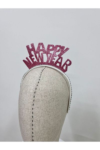 kidspartim Καλή Πρωτοχρονιά Glittery Eva Crown Pink