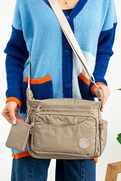 MEGA ÇANTA MEGA Klinkır Kadın Postacı Çanta Çok Cepli Çapraz Askılı Yağmura D...