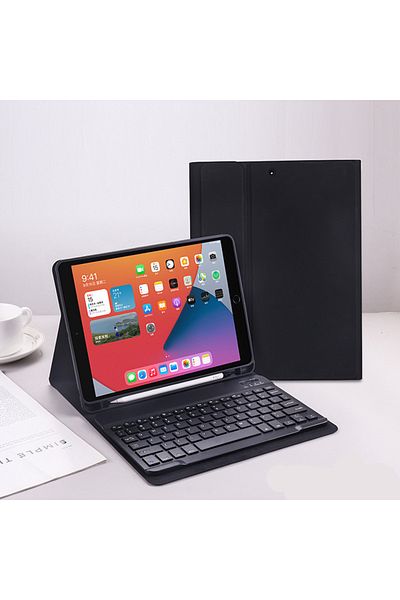 redmud teknoloji Ipad الجيل السابع، الجيل الثامن، الجيل التاسع، 10.2 بوصة، مزود بتقنية البلوتوث، مقصورة القلم، حافظة لوحة المفاتيح Q التركية