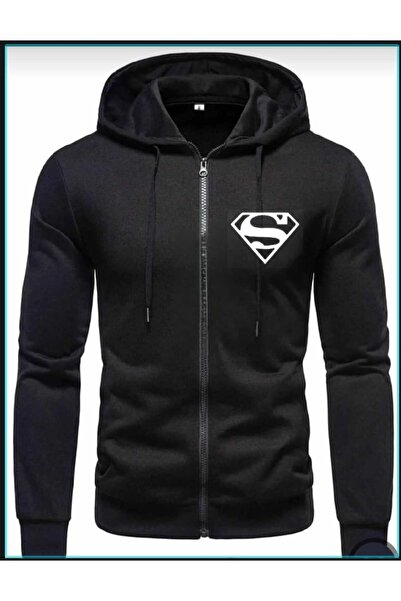 Fermuarlı Kolej Ceket Sweatshirt Kolej Giysi