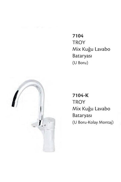cms C.m.s.troy Mix Kuğu Lavabo Bataryası (U BORU-KOLAY MONTAJ)