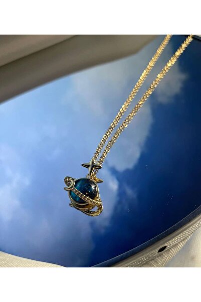 BORENO Paslanmaz Çelik Üzeri Altın Kaplama Yıldız Ve Ay Detaylı Çelik Gökyüzü...