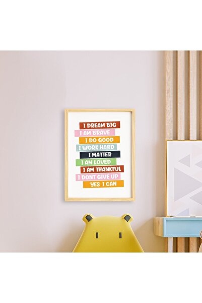 Ayışığı Dizayn Dječji motivacijski set za crtanje sa prirodnim drvenim okvirom