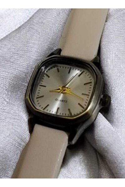 Brality Vintage New Fashion Minimal Design Gold Case Women's Wristwatch
