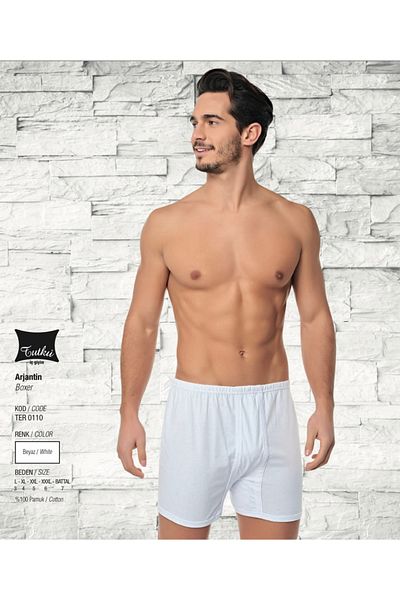 Tutku MEN'S COMBED ARGENTINA BOXER 12 PIECES
