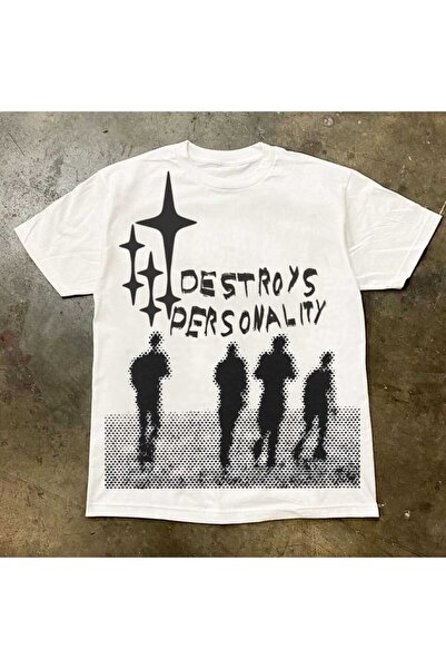 MAYDAY CULTURE Γυναικείο/Ανδρικό T-Shirt με στάμπα σε λευκό χρώμα