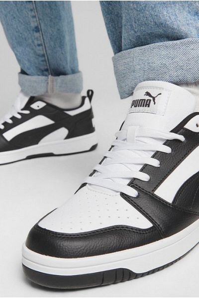 Puma Ανάκαμψη V6 Χαμηλή 39232801   - Ασπρόμαυρα αθλητικά παπούτσια