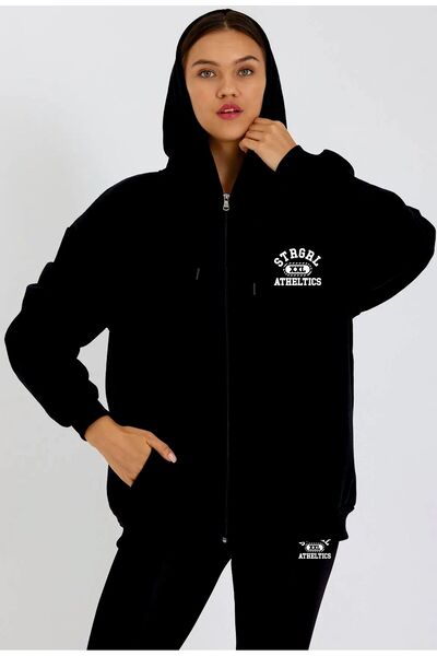 GBRO Strgrl Printed Unisex Top and Bottom Tracksuit Set