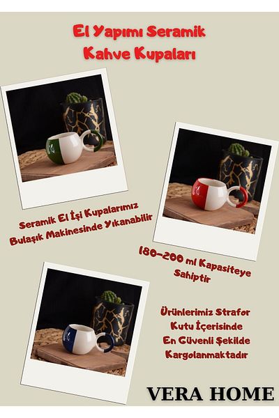 veraev Handmade Ceramic Mini Mug Marbled