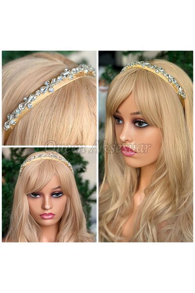 QUEEN AKSESUAR Ειδικής σχεδίασης κρυστάλλινη πέτρα με μοτίβο λουλουδιών, κεντ...