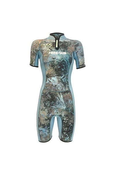 Free-Sub 2mm Dreams Garden Women's Shorty Surf, Scuba Diving Suit Wetsuit