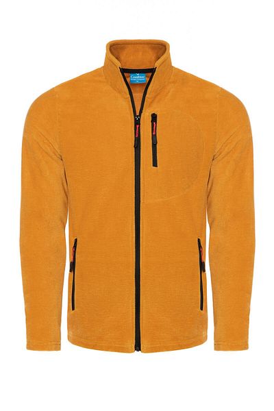 COMBİNE MİCHAİL Κίτρινο Χρώμα Fleece με 3 τσέπες με φερμουάρ