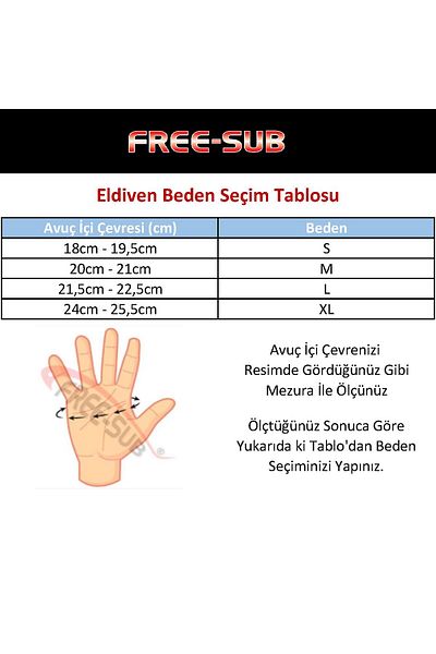 Free-Sub Diver Pro 3mm Cappadocia Neoprene Diving Gloves