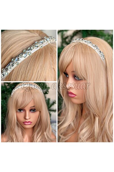 QUEEN AKSESUAR Design special, piatră de cristal, cu motive florale, coroană ...