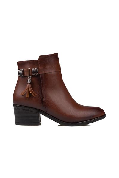 Trend Adımlar Γυναικείες κλασικές μπότες Tan Elegante