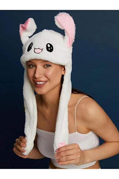 mrcans Plush Rabbit Beanie That Moves Ears
