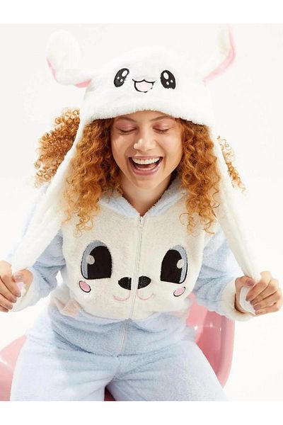 mrcans Plush Rabbit Beanie That Moves Ears