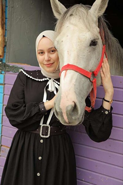 ESRA KEKÜLLÜOĞLU Hira Anne Elbise-siyah