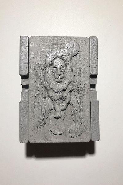 RocArt Home Zodiac Series Concrete Ashtray Leo the Lion Zodiac Sign