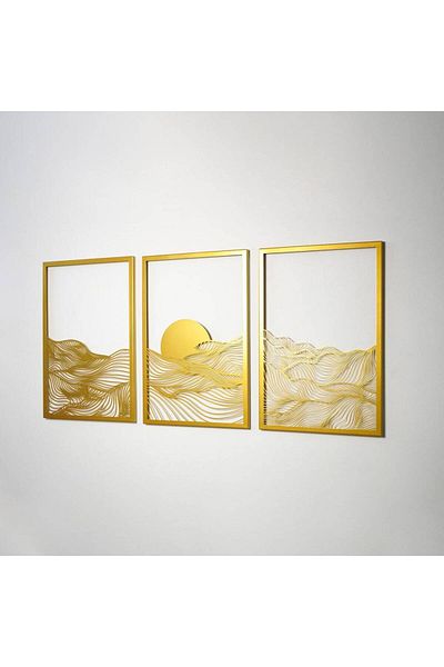Colorfull Worlds Sunset Metal Vertical Σετ 3 Μεταλλική Διακόσμηση Τοίχου - Δώρο Δώρο γραφείου σπιτιού
