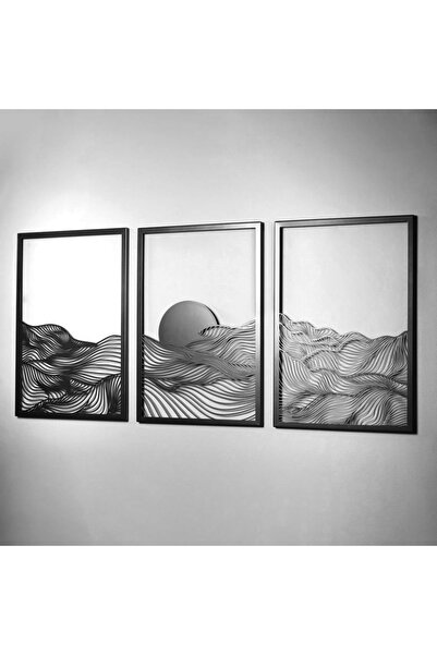 Colorfull Worlds Sunset Metal Vertical Set of 3 Metal Wall Decor - Home Office Gift Wall Decoration