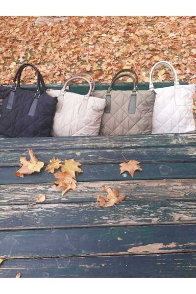 ozeliz Siyah Kapitone Detaylı El Ve Kol Çantası