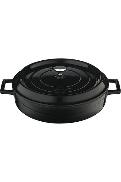 Lava Casting Multi-Purpose Spread Pot Diameter (Ø) 28 cm - Trendy Black