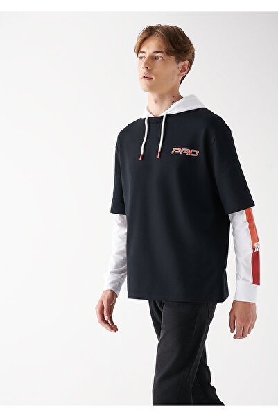 Mavi Pro Baskılı Siyah Sweatshirt 0611054-900