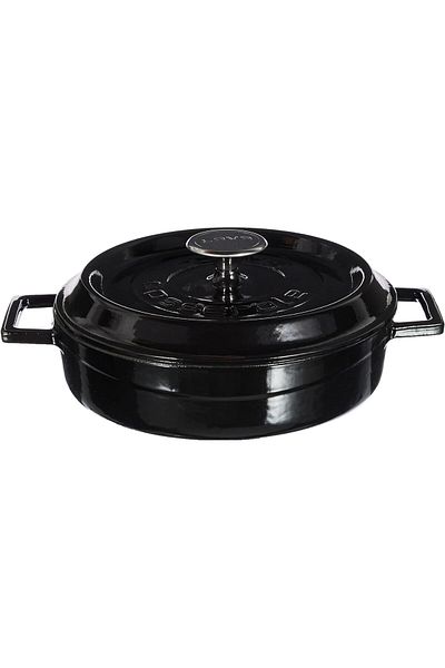 Lava Cast Iron Multi-Purpose Spring Pot Diameter (Ø) 24 cm - Trendy Black
